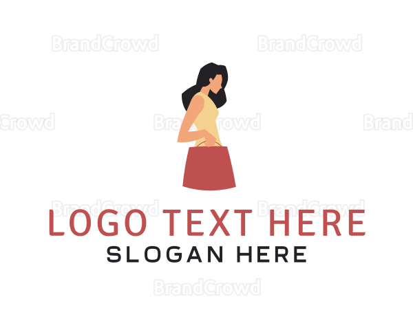 Woman Dress Bag Logo