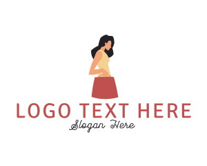 Fashion Store - Woman Dress Shopping logo design