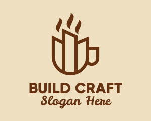 Coffee Cup Buildings logo design