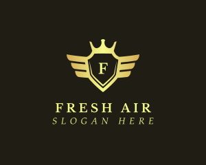 Aviation Flight Shield logo design