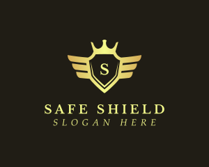 Aviation Flight Shield logo design