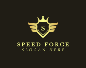 Aviation Flight Shield logo design