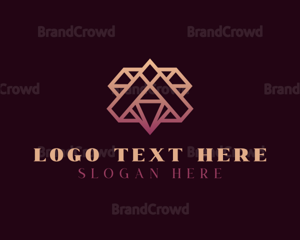 Elegant Diamond Letter A Logo