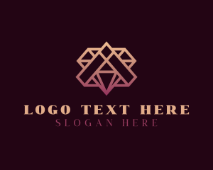 Gradient - Elegant Diamond Letter A logo design
