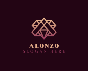 Elegant Diamond Letter A logo design