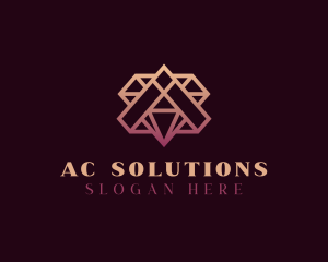 Elegant Diamond Letter A logo design