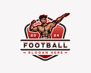 Man - Bodybuilder Fitness Workout logo design