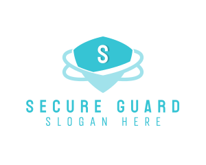 Medicine - Shield Security Orbit Mask logo design