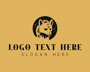 Zoo - Wild Hyena Safari logo design