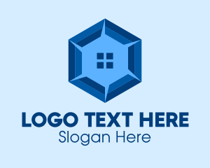 House Hunting - Hexagon Home Real Estate logo design