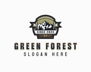 Adventure Forest Mountain logo design