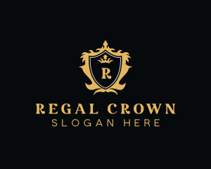 Regal Crown Shield logo design