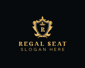 Regal Crown Shield logo design