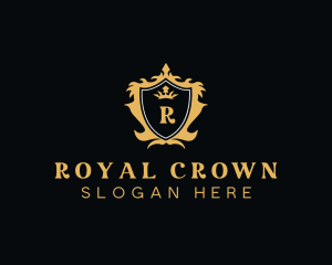 Regal Crown Shield logo design