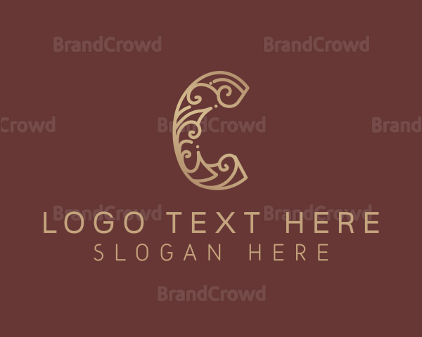Elegant Decorative Letter C Logo