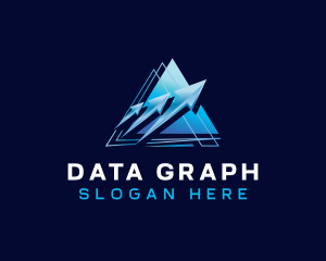 Arrow Graph Statistics logo design