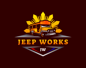 Jeep - Jeepney Automobile Transportation logo design