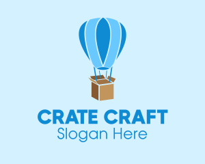 Crate - Hot Air Balloon Package logo design