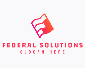 Paper Business Letter F logo design