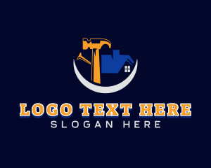 Repair - Roof Hammer Carpentry logo design