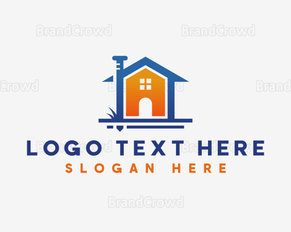 Modern House Nail Logo