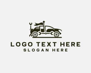 Repair Shop - Car Truck Mechanic Repair logo design