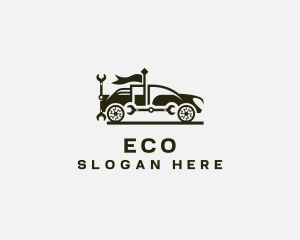 Pick Up Truck - Car Truck Mechanic Repair logo design