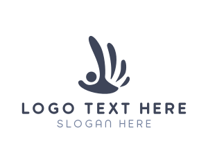 Gesture - Human Hand Community logo design