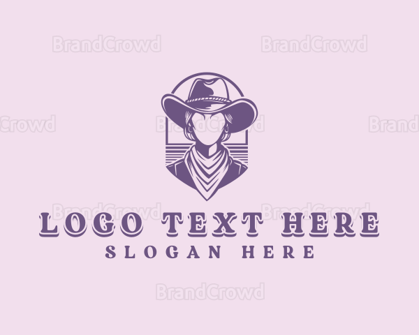 Cowgirl Texas Rodeo Logo