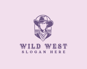 Cowgirl Texas Rodeo logo design