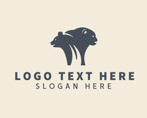 Zoo - Wildlife Bear Animal logo design