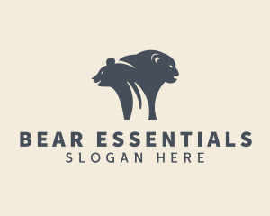 Wildlife Bear Zoo logo design