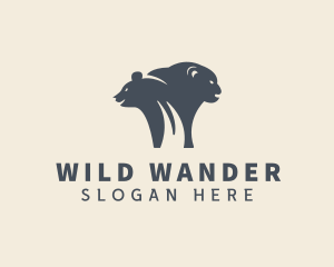 Wildlife Bear Zoo logo design