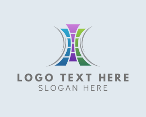 Logistics - Paper Film Strip Business logo design