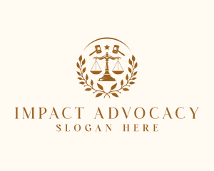 Justice Scale Attorney logo design