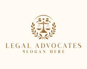 Justice Scale Attorney logo design