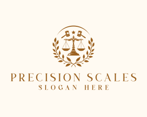 Justice Scale Attorney logo design