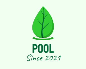 Gardening - Green Leaf Droplet logo design