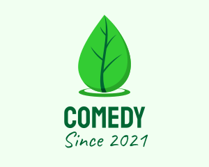 Gardener - Green Leaf Droplet logo design