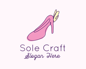 Fashion Stiletto Monoline logo design