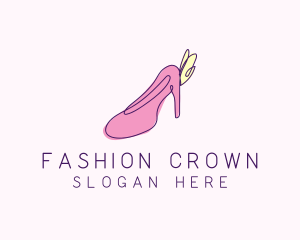 Fashion Stiletto Monoline logo design