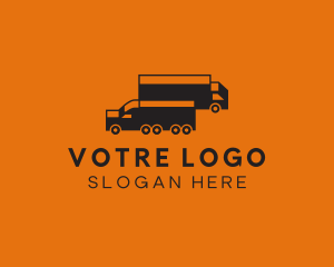 Shipping Cargo Truck Logo