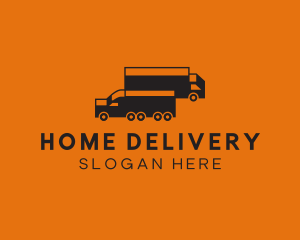 Shipping Cargo Truck logo design