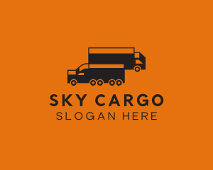 Shipping Cargo Truck logo design