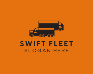 Shipping Cargo Truck logo design