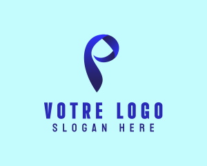 Generic - Creative Ribbon Letter P logo design