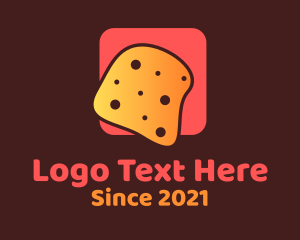 White And Yellow - Cheese Bread Slice logo design
