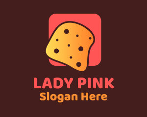 Cheese Bread Slice  Logo