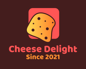 Cheese - Cheese Bread Slice logo design