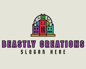 Monster - Monster Building City logo design
